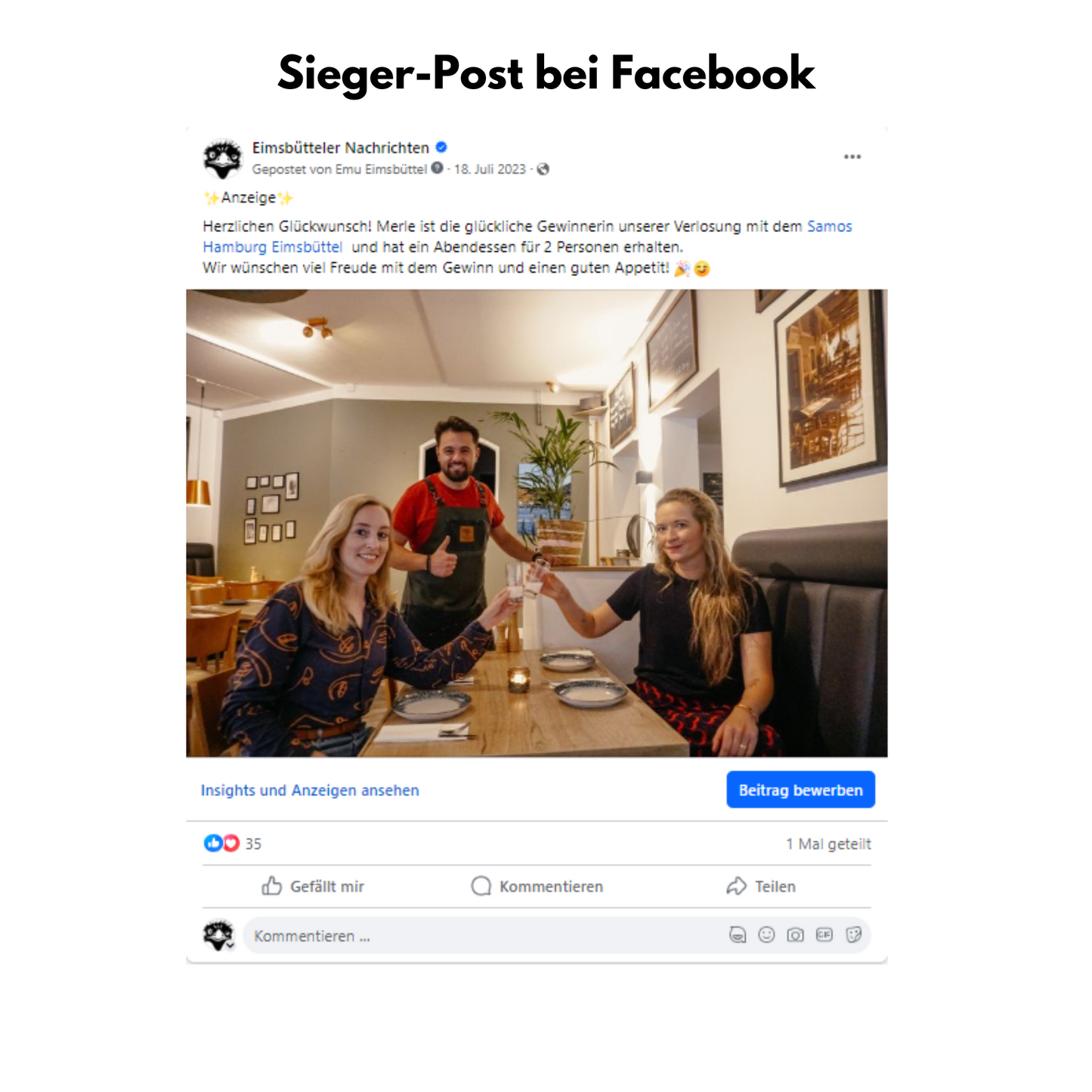 Social-Media-Verlosung (Facebook + Instagram)