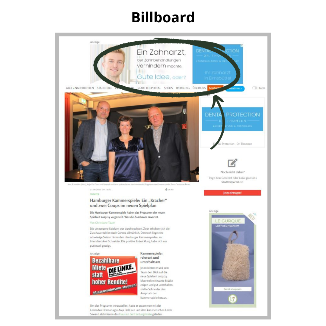 Bannerwerbung 10.000 Ad Impressions