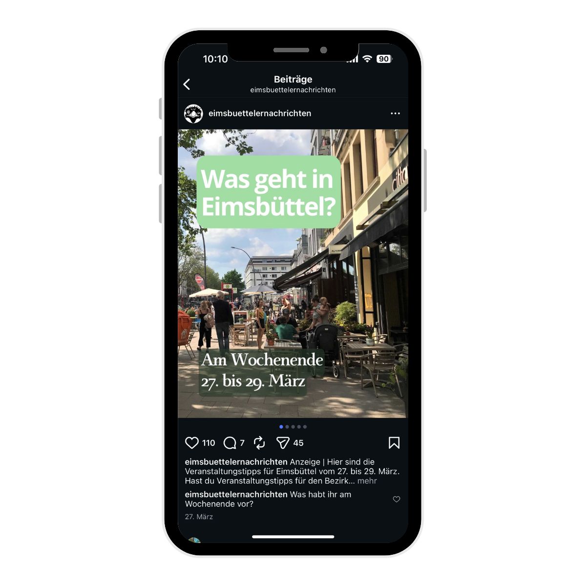 Event im Instagram-Carousel
