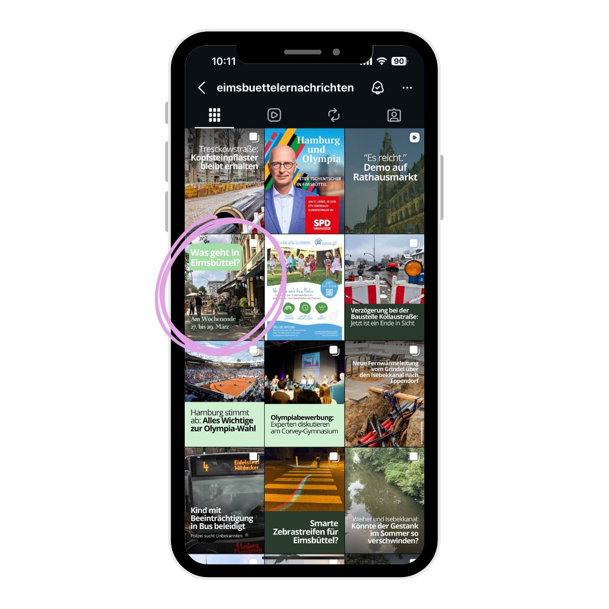 Event im Instagram-Carousel