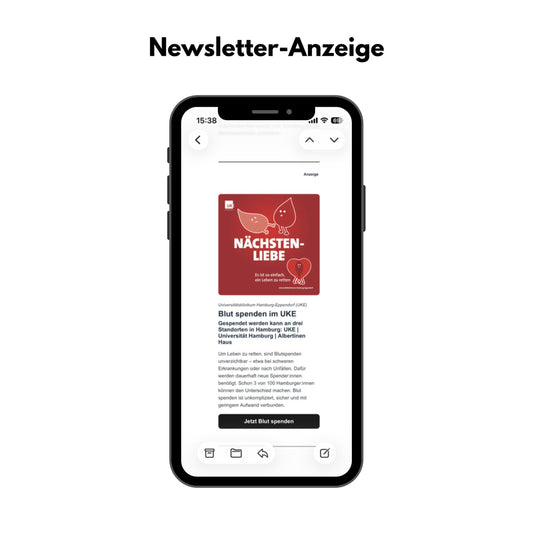 Newsletter-Anzeige